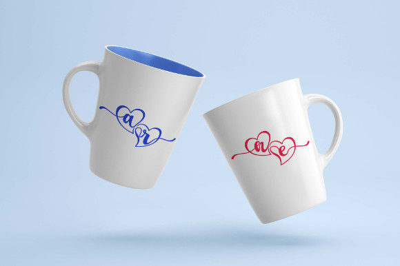 Couple Love Monogram Font - Preview 2