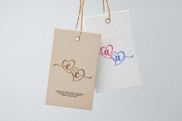 Couple Love Monogram Font - Preview 3