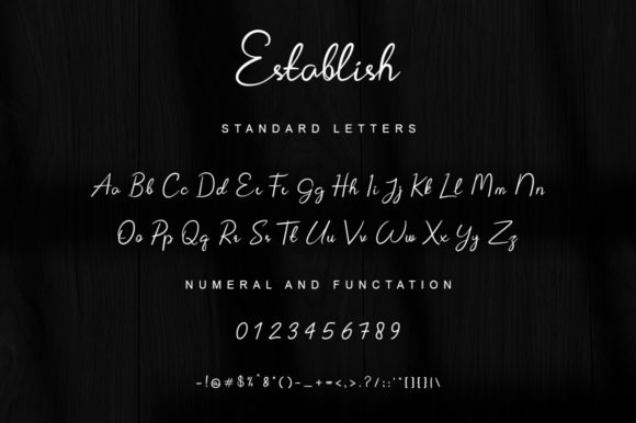 Establish Font - Preview 3