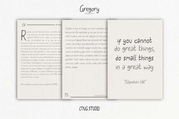 Gregory Handwritten Font - Preview 3