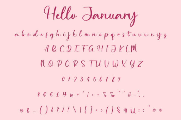 Hello Januari Font - Preview 2