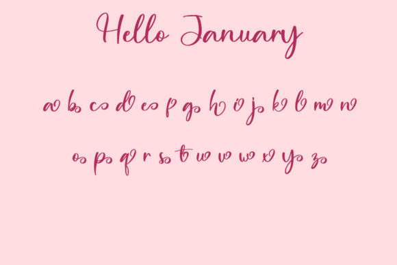 Hello Januari Font - Preview 3