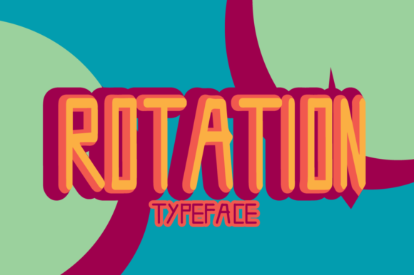 Rotation Font PNG with transparent background - Preview 2