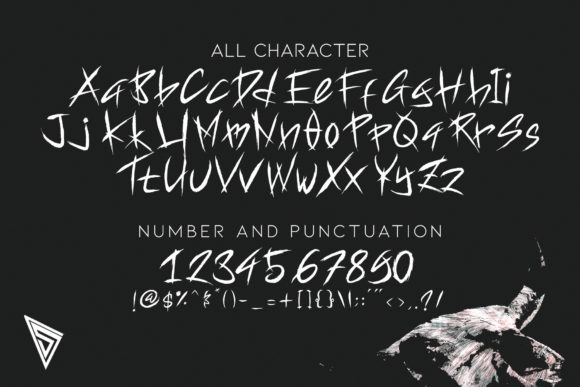 Satanic Demon Font PNG with transparent background - Preview 2