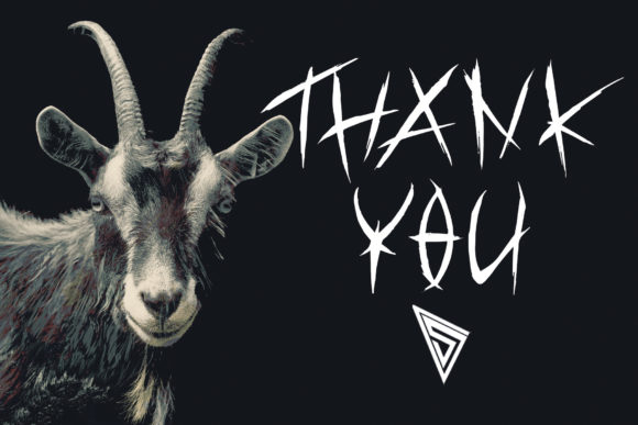 Satanic Demon Font PNG with transparent background - Preview 4