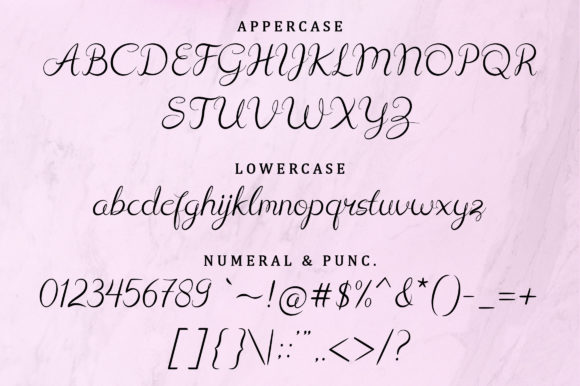 Sephia Script Font PNG with transparent background - Preview 4