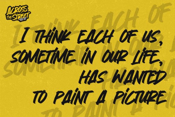 Across the Street Font - Preview 5