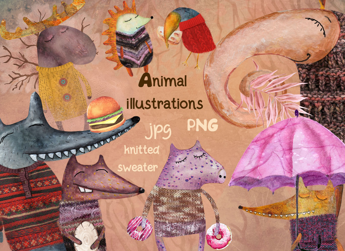 Animal Illustrations Graphic by LivingСreatures · Creative Fabrica