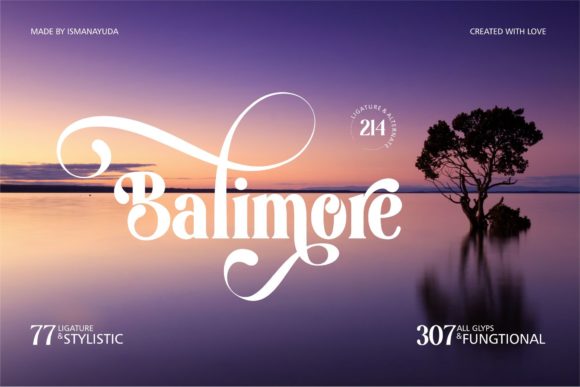 Balimore Font - Preview 1