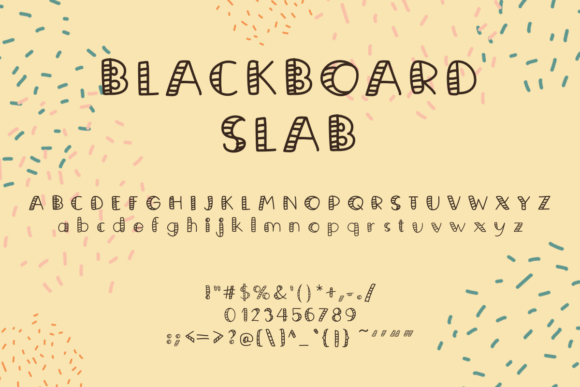 Blackboard Slab Font - Preview 2