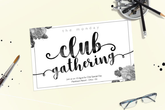 Callove Script Font PNG with transparent background - Preview 2