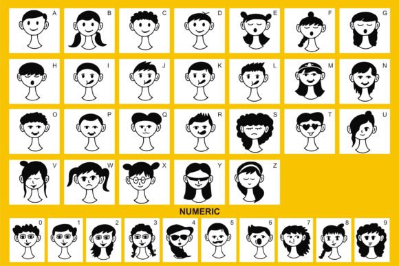 Childtoon Font PNG with transparent background - Preview 1
