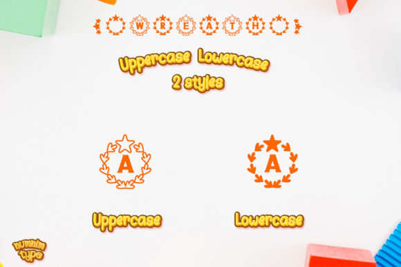 Christmas Wreath Font - Preview 4