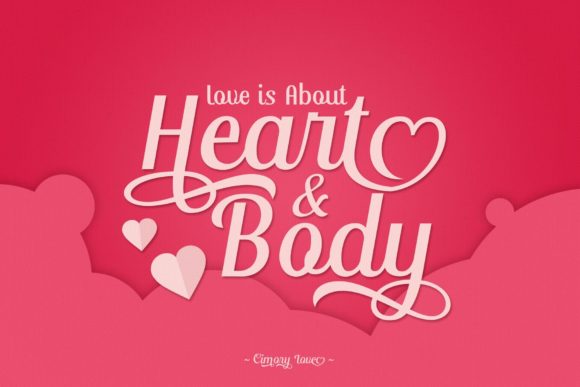 Cimory Love Font - Preview 1