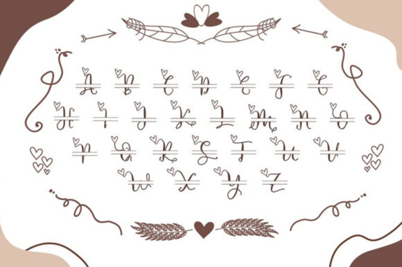 Couple Monogram Font - Preview 4