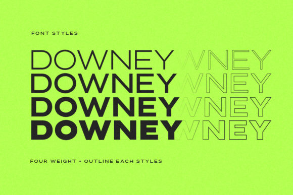 Downey Font - Preview 2