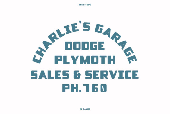 El Camio Font - Preview 4