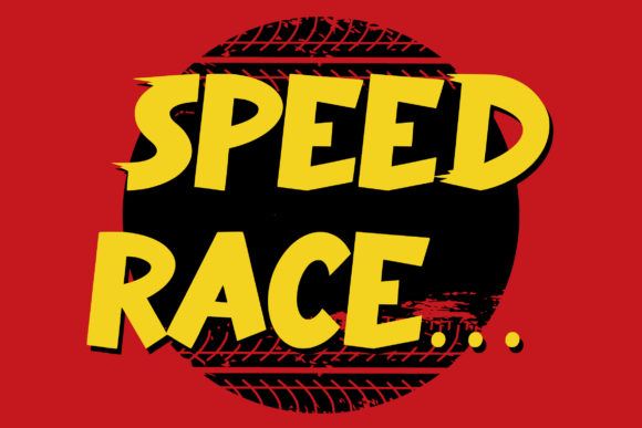 Fast Drift Font PNG with transparent background - Preview 5