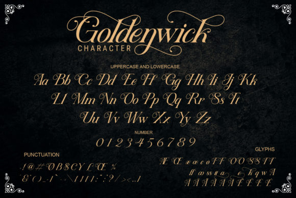 Goldenwick Font - Preview 3