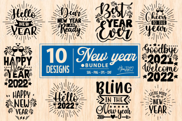 Happy New Year 2022 Gráfico Manualidades Por Hkartist12