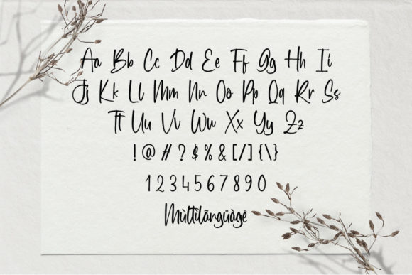 Hello Blushing Font PNG with transparent background - Preview 2