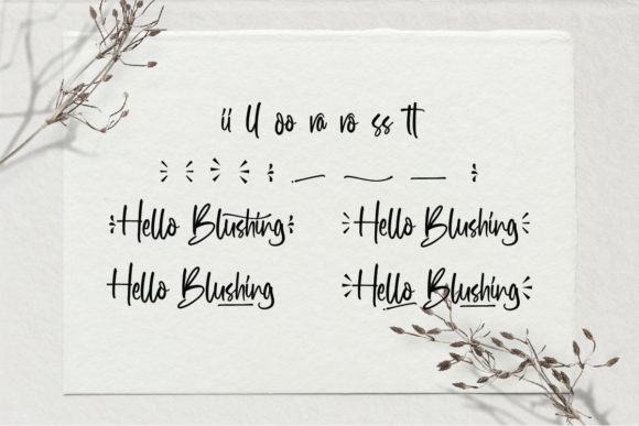 Hello Blushing Font PNG with transparent background - Preview 5