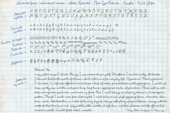 Lucemita Script Font PNG with transparent background - Preview 1