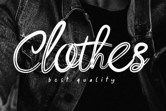 Mataram Brush Font PNG with transparent background - Preview 1
