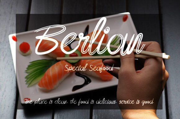 Mataram Brush Font PNG with transparent background - Preview 5