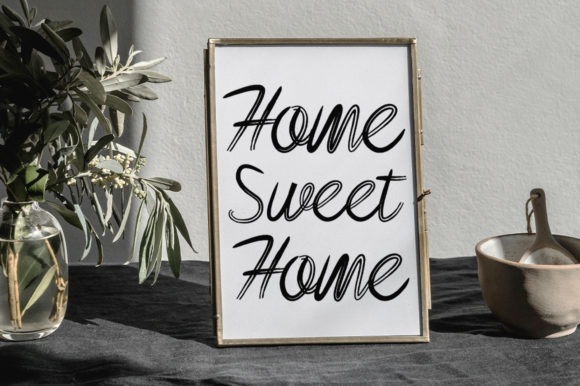 Mataram Brush Font PNG with transparent background - Preview 6