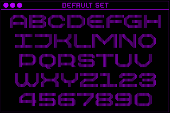 MultiType Lines Ample 2 Font PNG with transparent background - Preview 1