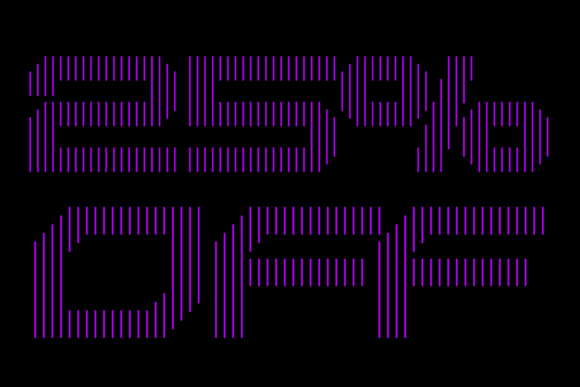 MultiType Lines Ample 3 Font PNG with transparent background - Preview 6