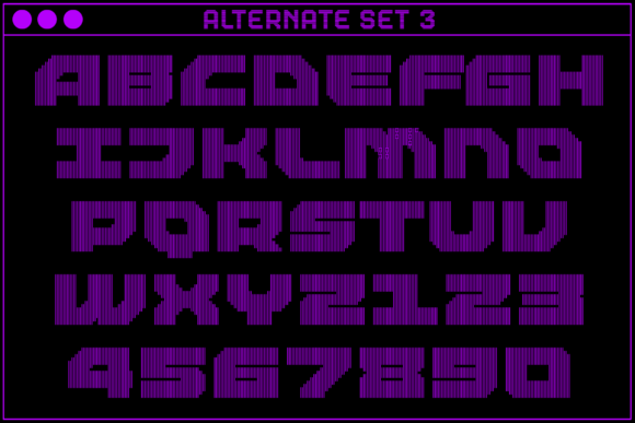 MultiType Lines Ample Bold 2 Font PNG with transparent background - Preview 4
