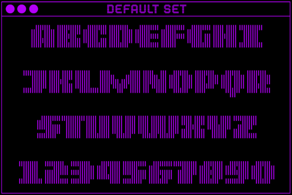 MultiType Lines Display Bold 3 Font PNG with transparent background - Preview 1