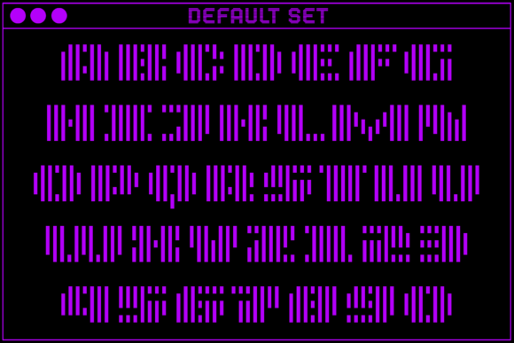 MultiType Lines Display Wide Bold 2 Font PNG with transparent background - Preview 1