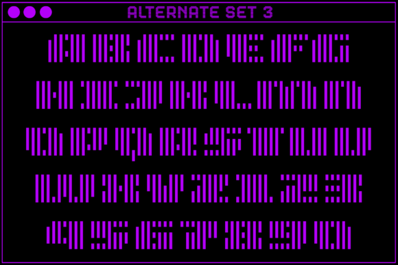 MultiType Lines Display Wide Bold 2 Font PNG with transparent background - Preview 4