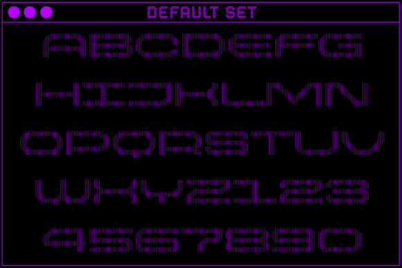 MultiType Lines Loose 3 Font font preview - 1