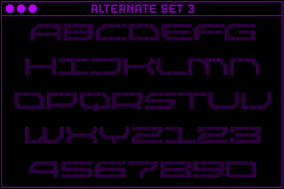 MultiType Lines Loose 3 Font font preview - 4