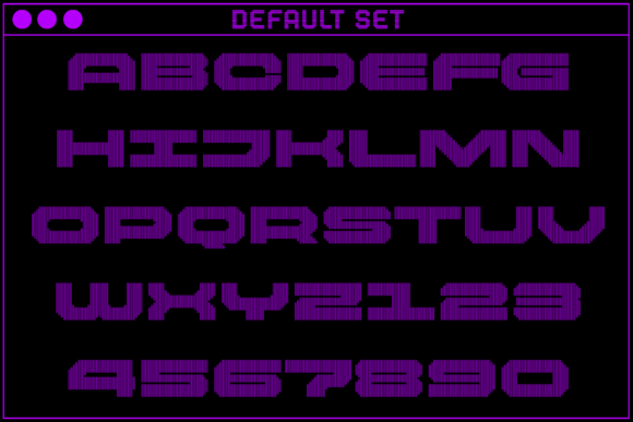 MultiType Lines Loose Bold 2 Font PNG with transparent background - Preview 1