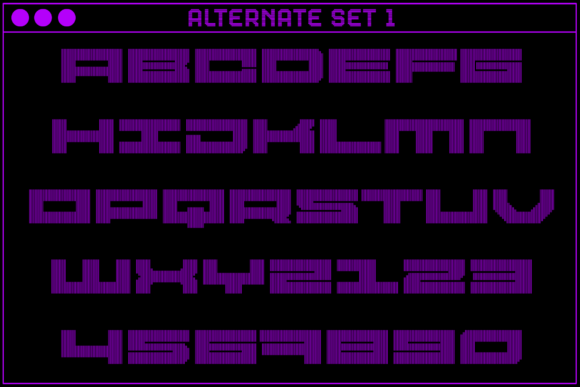 MultiType Lines Loose Bold 2 Font PNG with transparent background - Preview 2