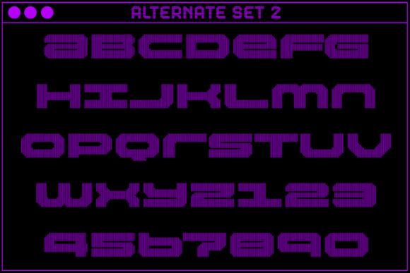 MultiType Lines Loose Bold 2 Font PNG with transparent background - Preview 3