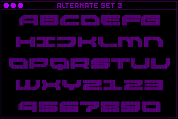 MultiType Lines Loose Bold 2 Font PNG with transparent background - Preview 4