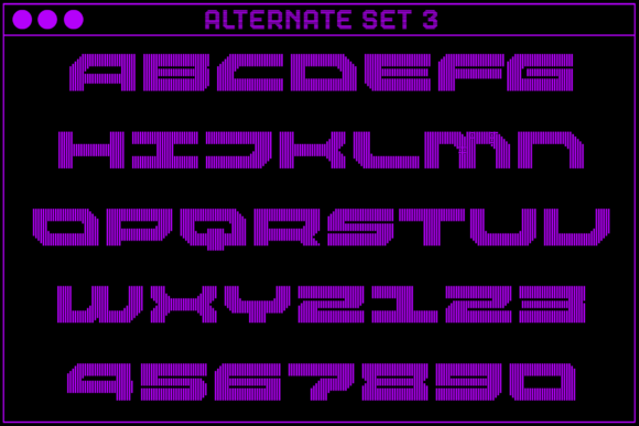 MultiType Lines Loose Bold Font PNG with transparent background - Preview 4