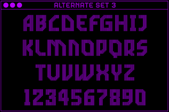 MultiType Lines Narrow 2 Font PNG with transparent background - Preview 4