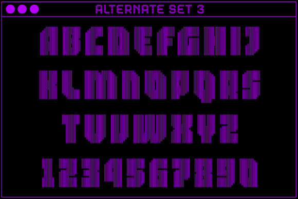 MultiType Lines Narrow Bold 2 Font PNG with transparent background - Preview 4