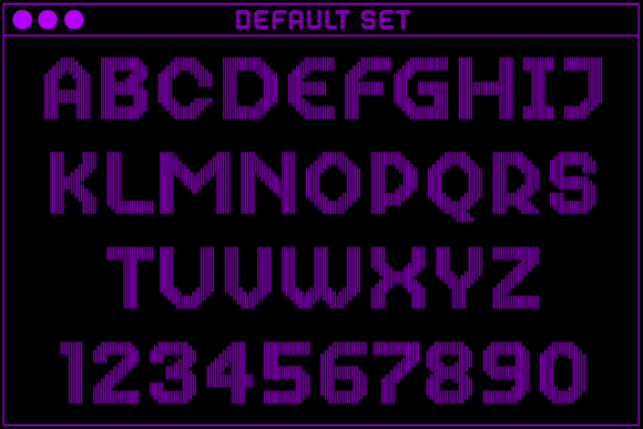 MultiType Lines Regular 2 Font PNG with transparent background - Preview 1