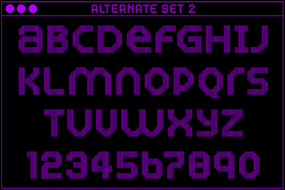 MultiType Lines Regular 2 Font PNG with transparent background - Preview 3