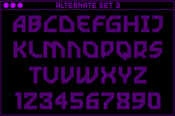 MultiType Lines Regular 2 Font PNG with transparent background - Preview 4