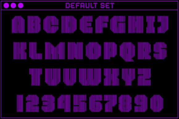 MultiType Lines Regular Bold 2 Font PNG with transparent background - Preview 1