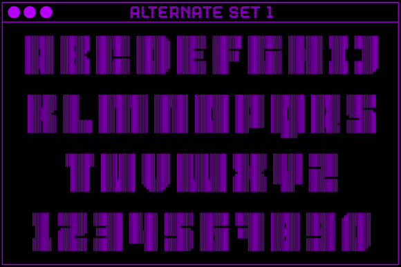 MultiType Lines Regular Bold 2 Font PNG with transparent background - Preview 2